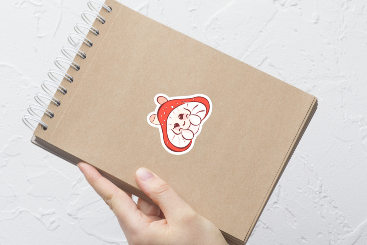 Shy Shroom – Cute Mushroom Sticker